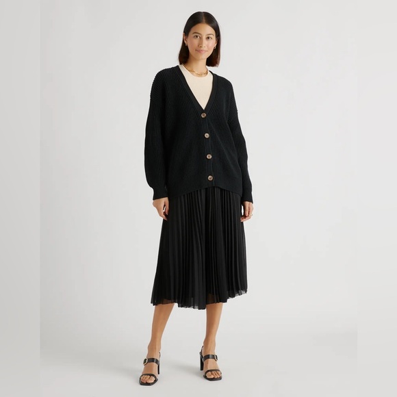 Quince Black Women's Cardigan Sweater - Picture 12 of 12